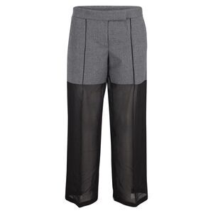 Viktor & Rolf Two-Tone Pants in Black and Grey Wool